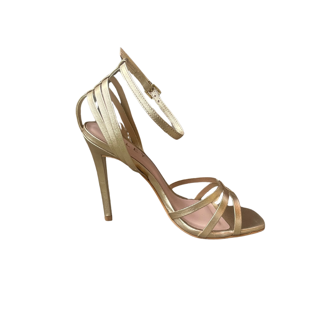 Manuela Light Gold Nappa Leather Heel