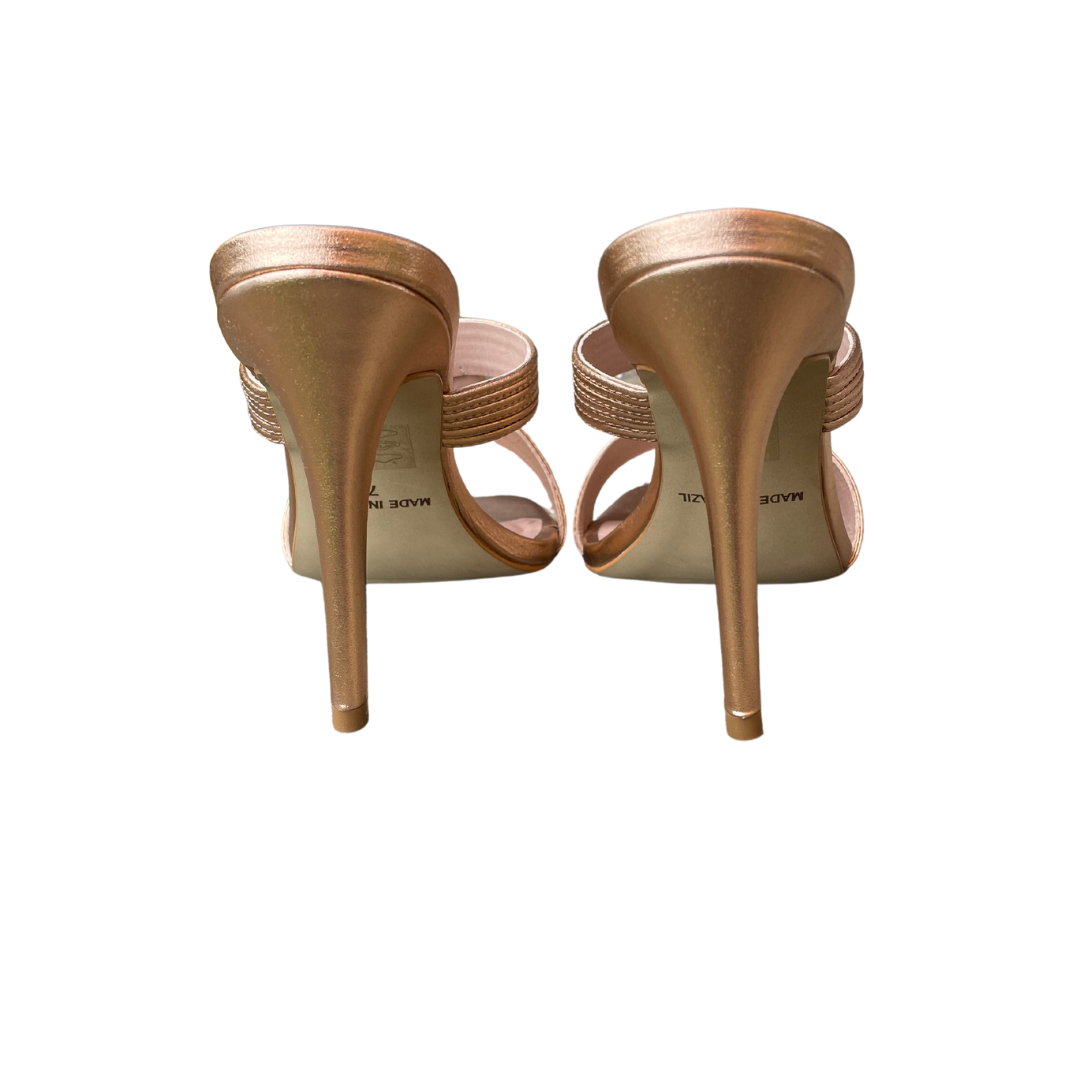 Sabrina Rose-Gold Mule