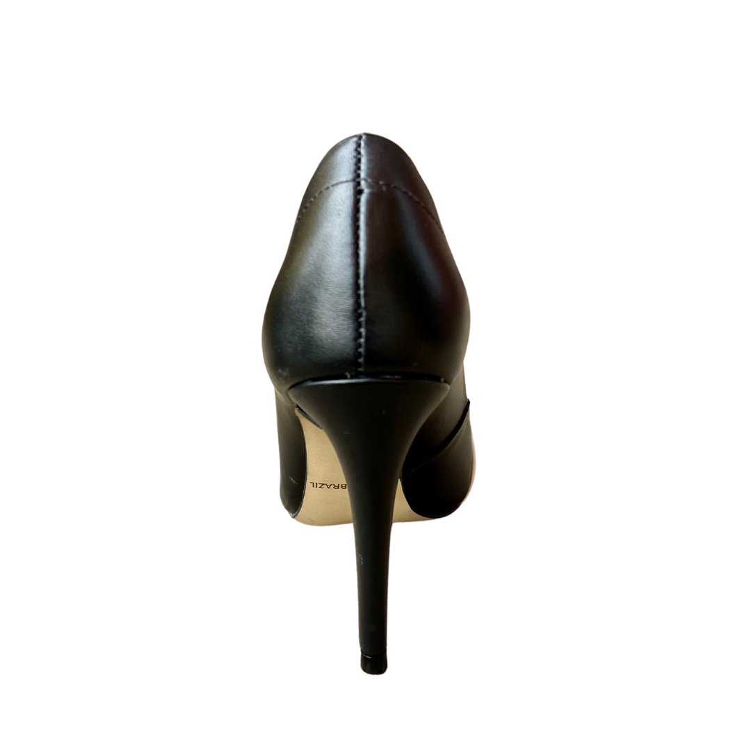 Pina Two-tone Black & White Leather Pump